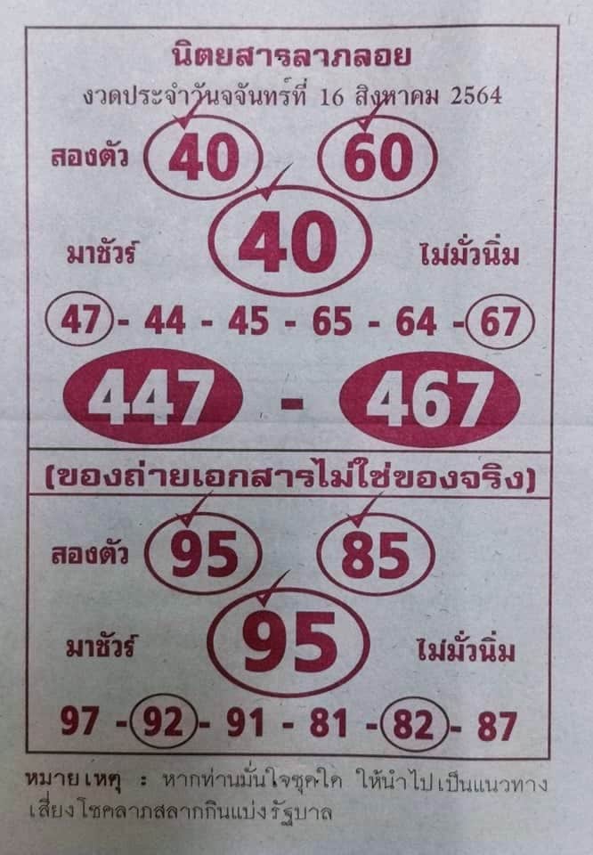  หวยซองล็อคพารวย