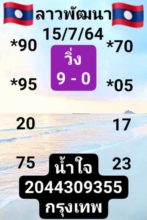 แนวทางหวยลาว 15/7/64 ชุดที่4