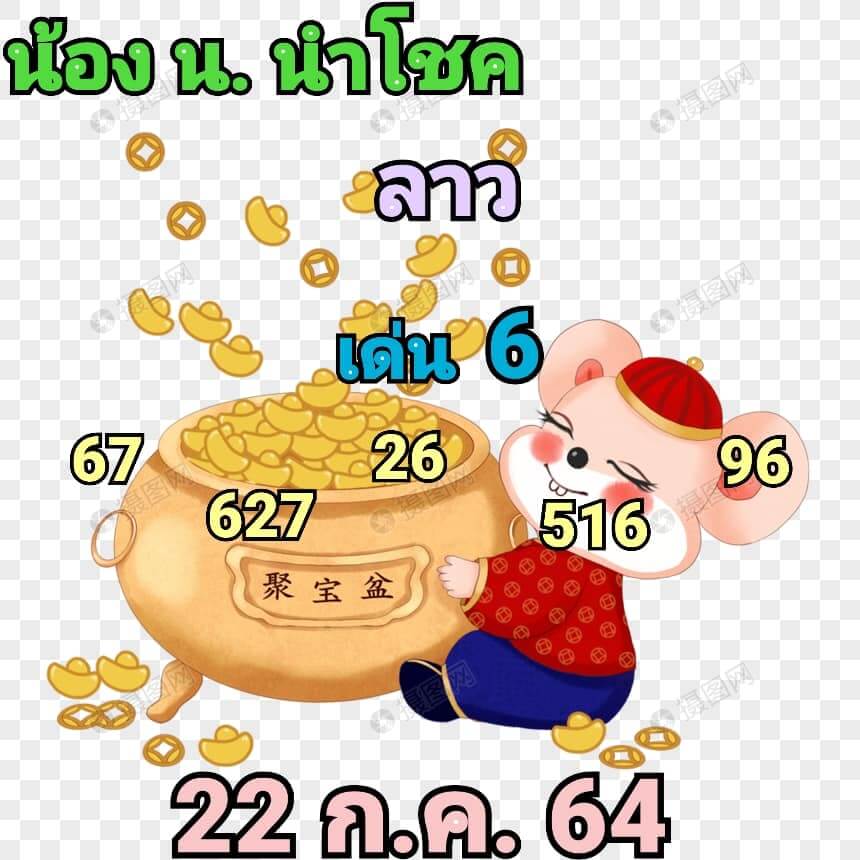 แนวทางหวยลาว 22/7/64 ชุดที่6