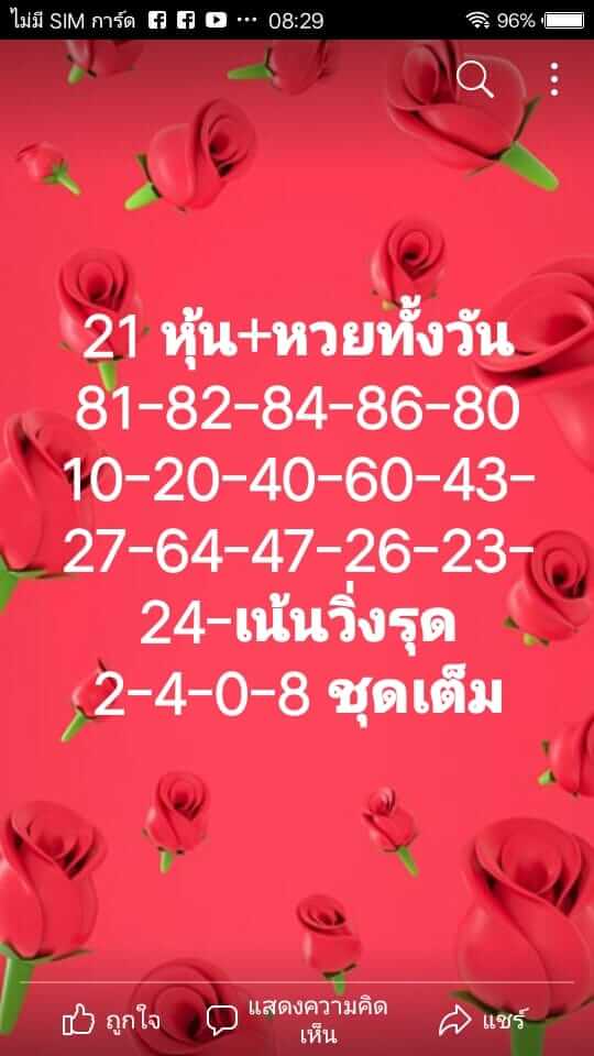 แนวทางหวยฮานอย 21/7/64 ชุดที่2