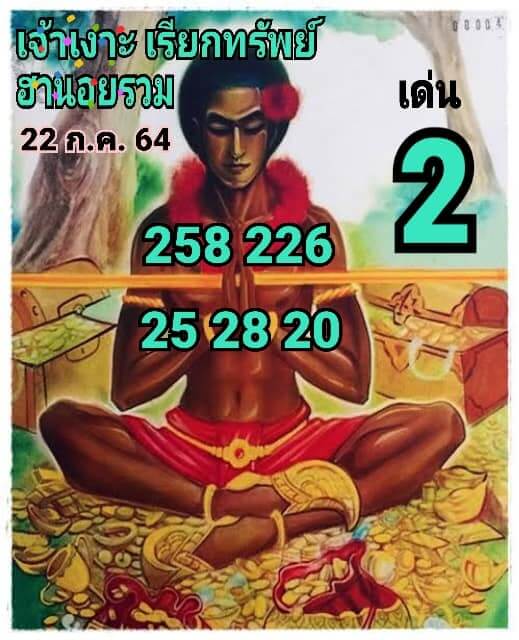 แนวทางหวยฮานอย 22/7/64 ชุดที่11