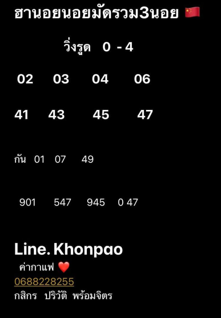 แนวทางหวยฮานอย 5/7/64 ชุดที่6