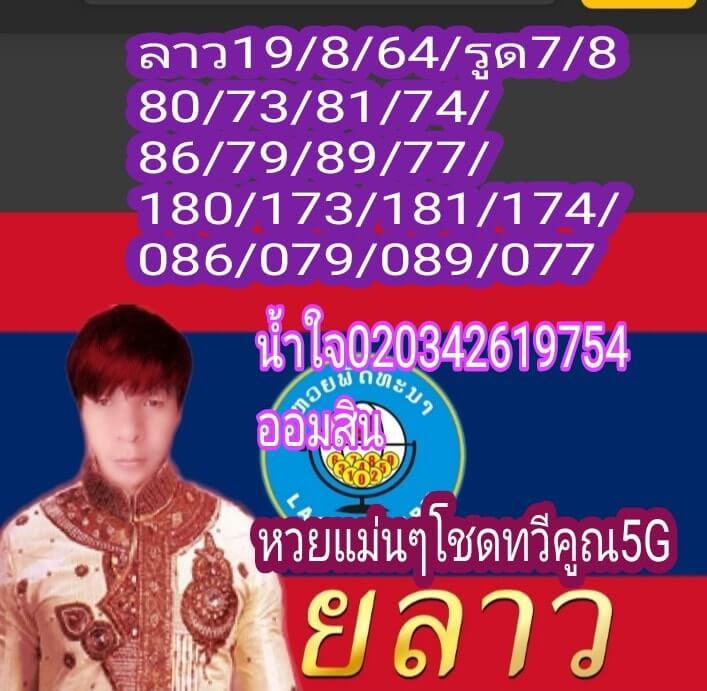 แนวทางหวยลาว 19/8/64 ชุดที่ 3