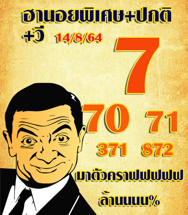 แนวทางหวยฮานอย 14/8/64 ชุดที่8