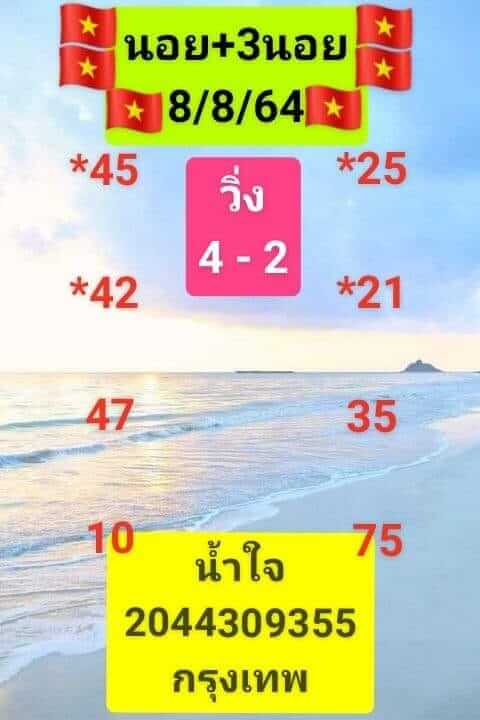 แนวทางหวยฮานอย 8/8/64 ชุดที่10