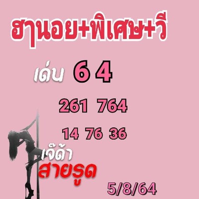 แนวทางหวยฮานอย 5/8/64 ชุดที่4