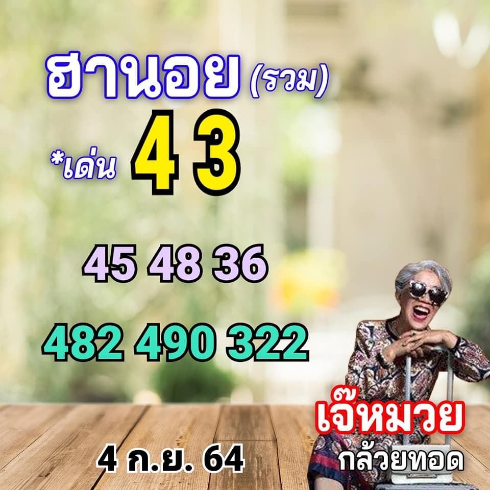 แนวทางหวยฮานอย 4/9/64 4