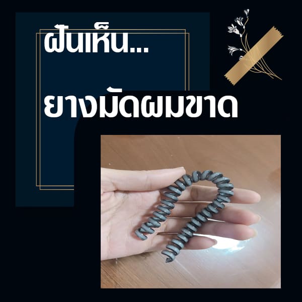 ทำนายฝันยางมัดผมขาด