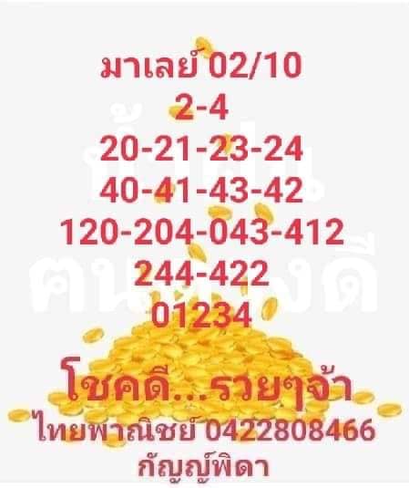 แนวทางมาเลย์2/10/64ชุดที่3