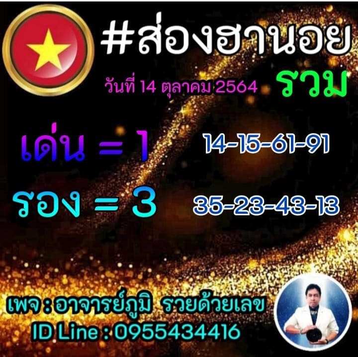 แนวทางหวยฮานอย14/10/64ชุดที่3