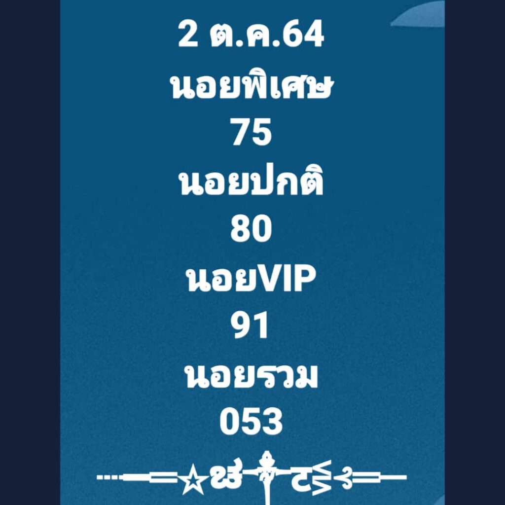 แนวทางหวยฮานอย2/10/64ชุดที่2