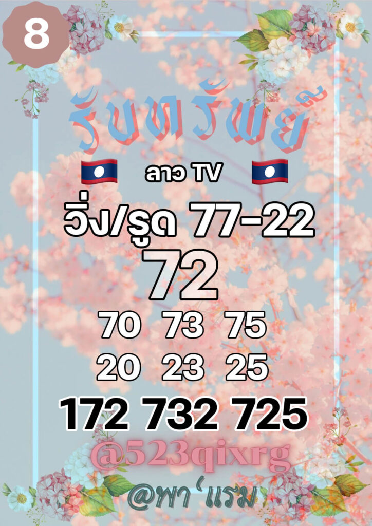 แนวทางหวยลาววันที่ 8/11/64 ชุดที่3