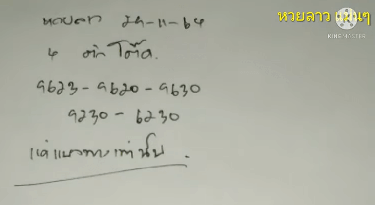 แนวทางหวยลาว 29/11/64 ชุดที่ 19