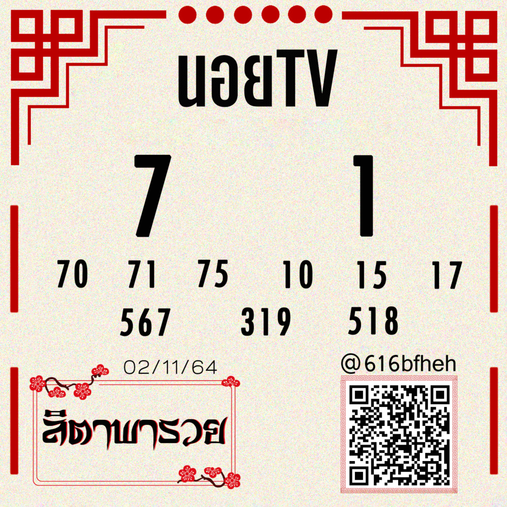 แนวทางหวยฮานอย 2-11-64 ชุดที่ (17)