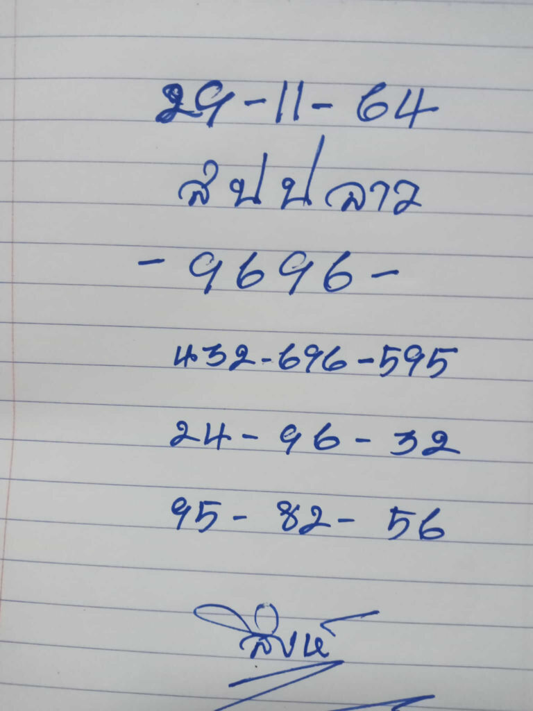 แนวทางหวยลาว 29/11/64 ชุดที่ 1