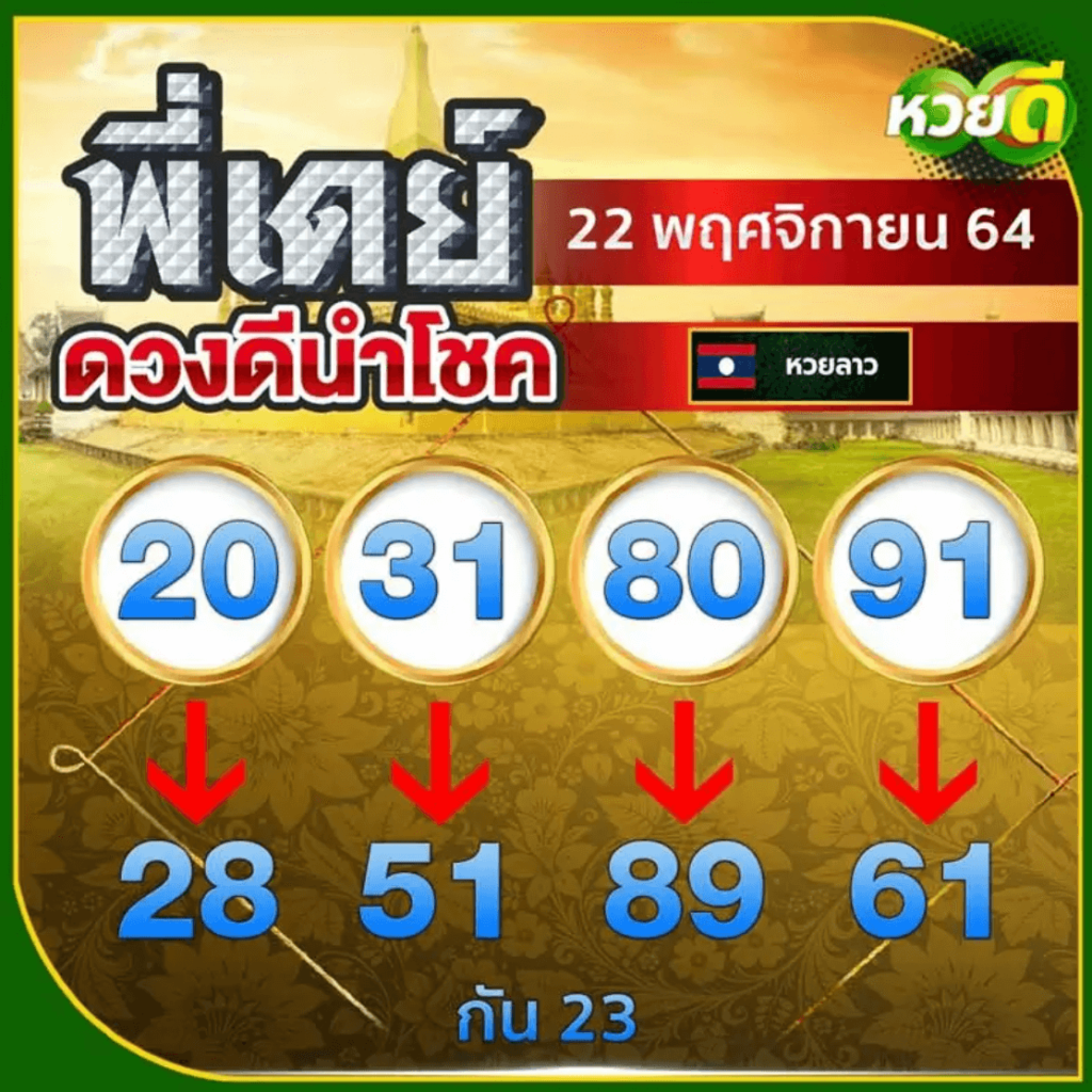 แนวทางหวยลาว 22/11/64 ชุดที่ 17