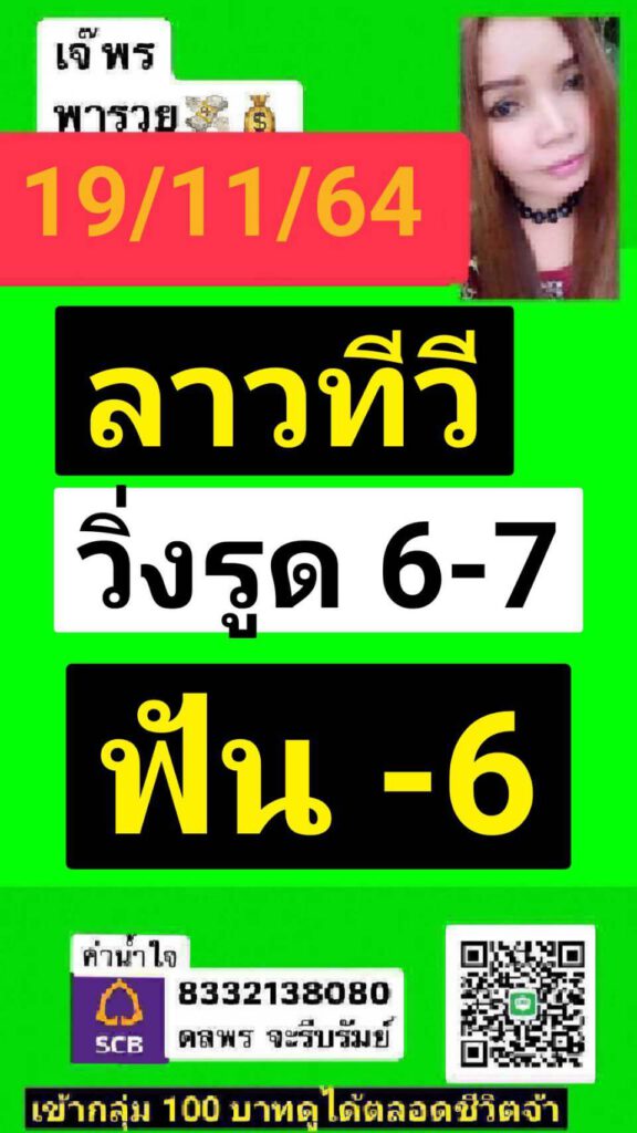 แนวทางหวยลาว 19/11/64 ชุดที่ 19