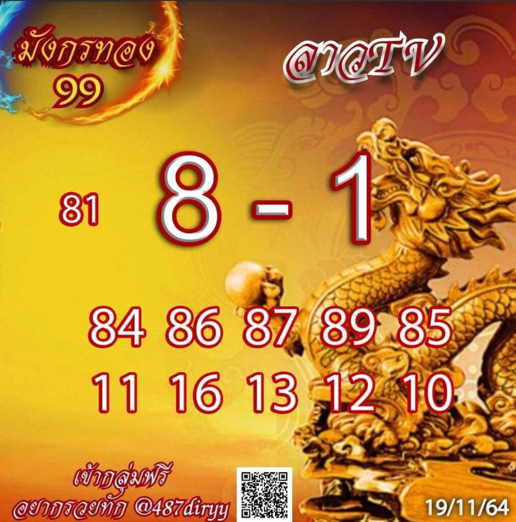 แนวทางหวยลาว 19/11/64 ชุดที่ 2