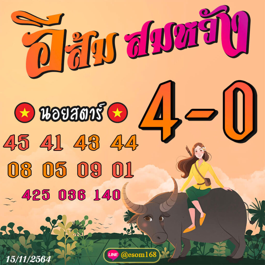 แนวทางหวยฮานอย 15/11/64 ชุดที่ 3