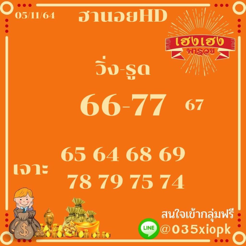 แนวทางหวยฮานอย6/11/64 ชุดที่ 11