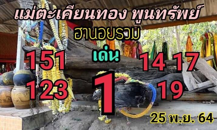 แนวทางหวยฮานอย 25/11/64 ชุดที่ 13