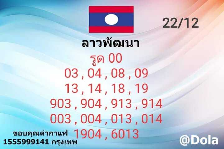 แนวทางหวยลาว 22/12/64 ชุดที่ 10