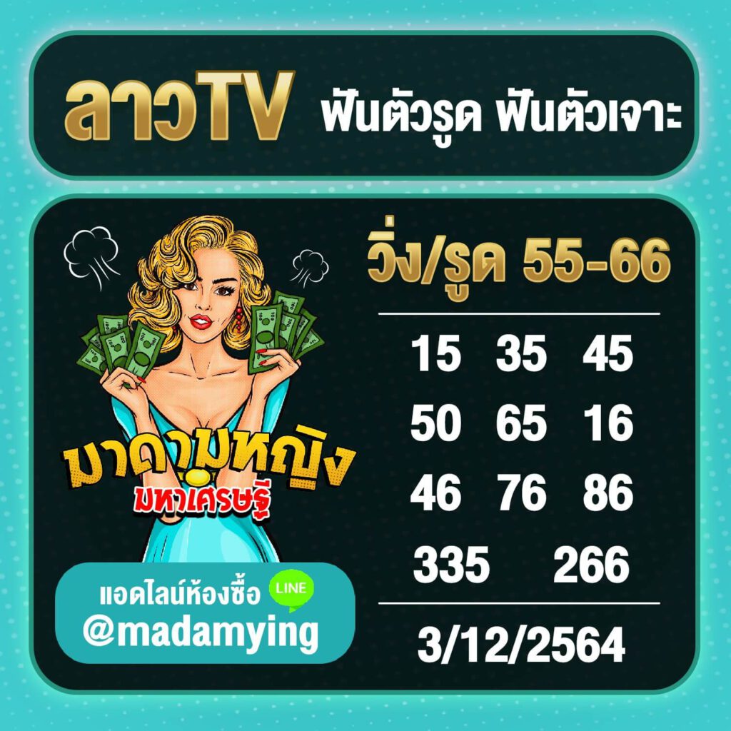 แนวทางหวยลาว 3/12/64 ชุดที่ 1