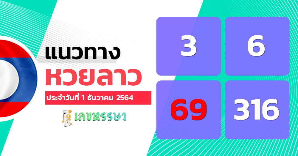 แนวทางหวยลาว 1/12/64 ชุดที่ 5