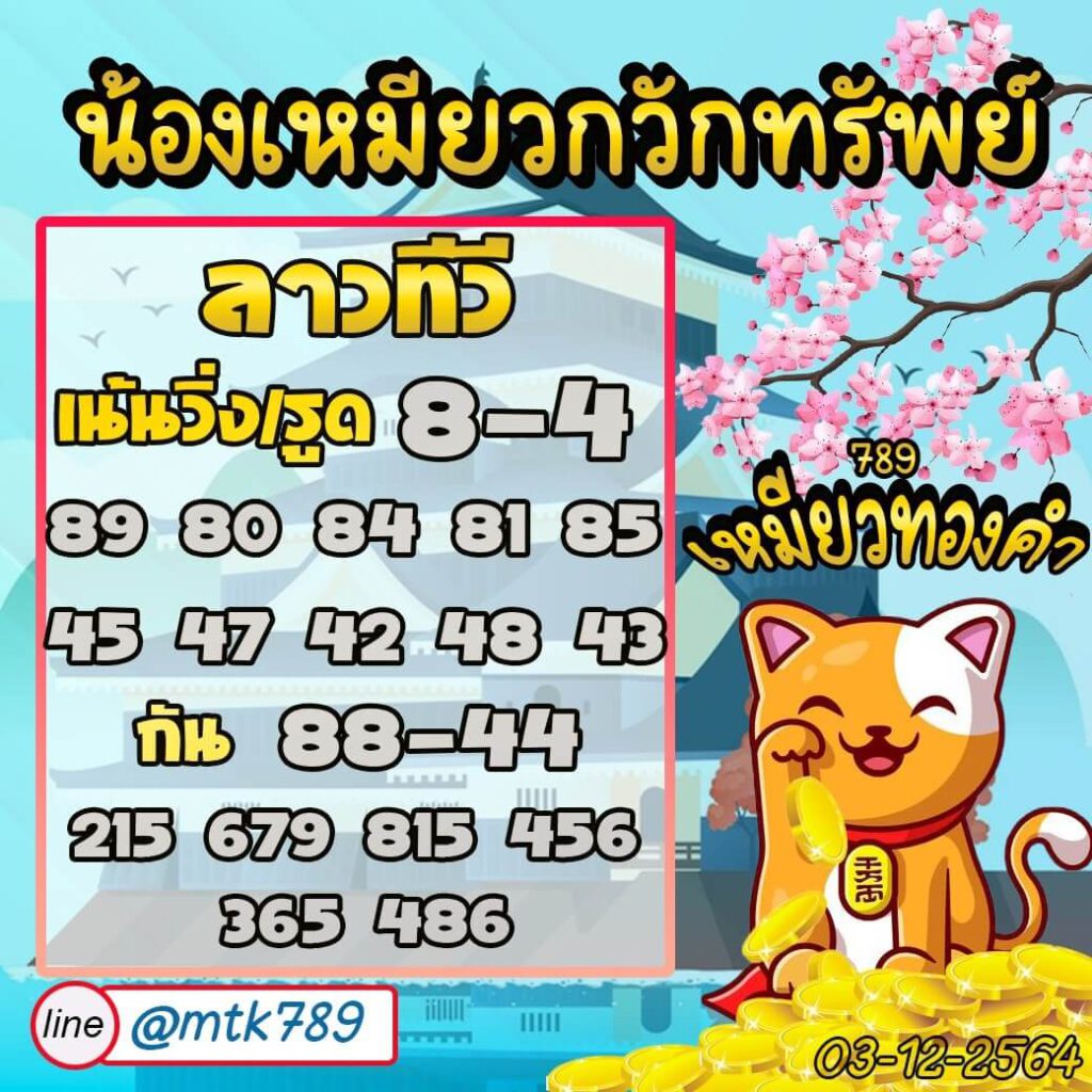 แนวทางหวยลาว 3/12/64 ชุดที่ 9