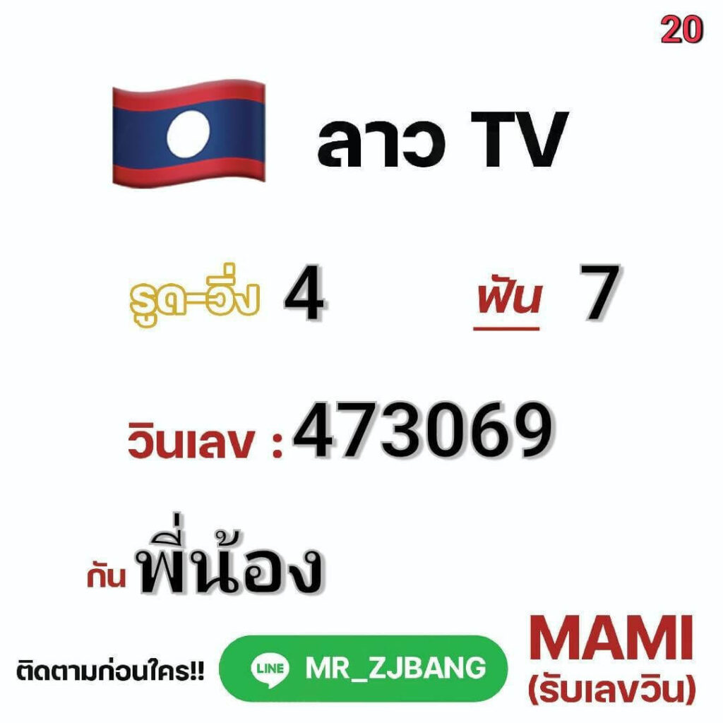 แนวทางหวยลาว 20/12/64 ชุดที่ 9