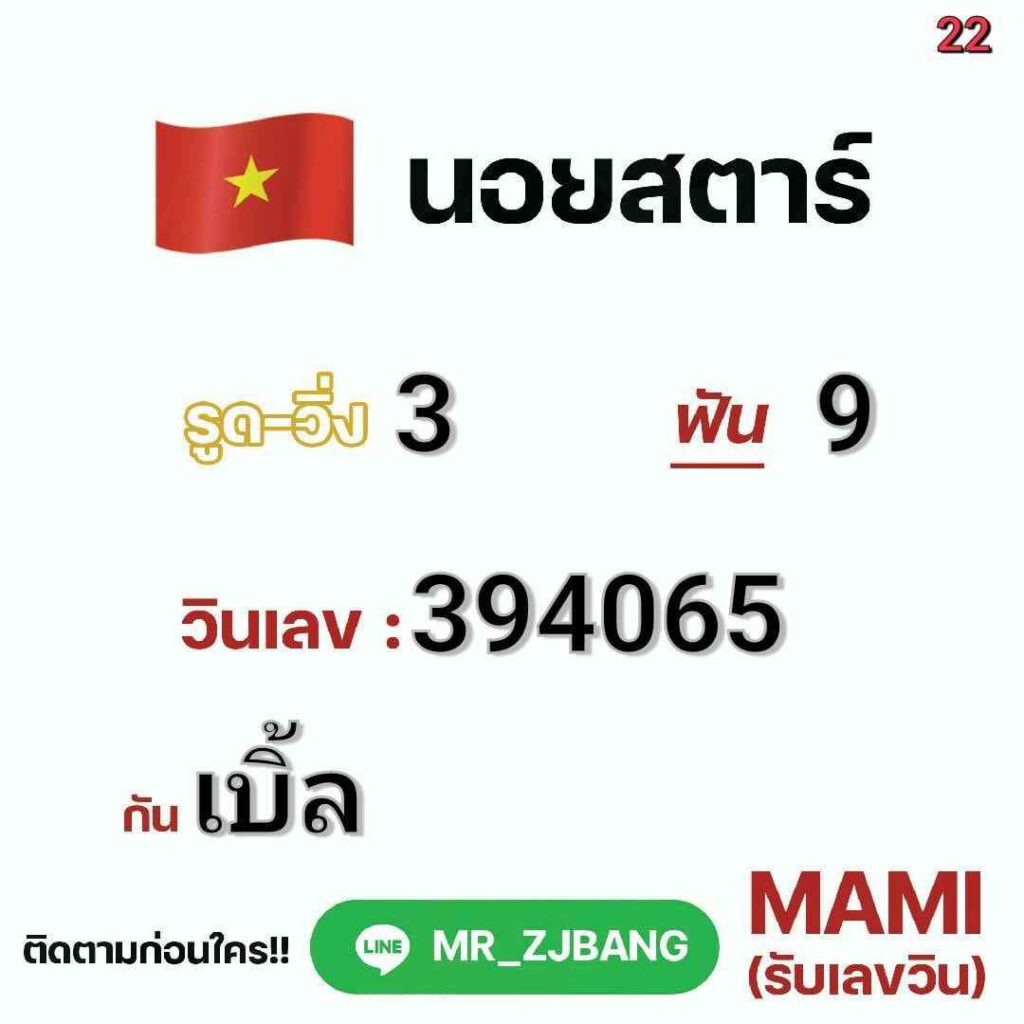 แนวทางหวยฮานอย 22/12/64 ชุดที่ 3