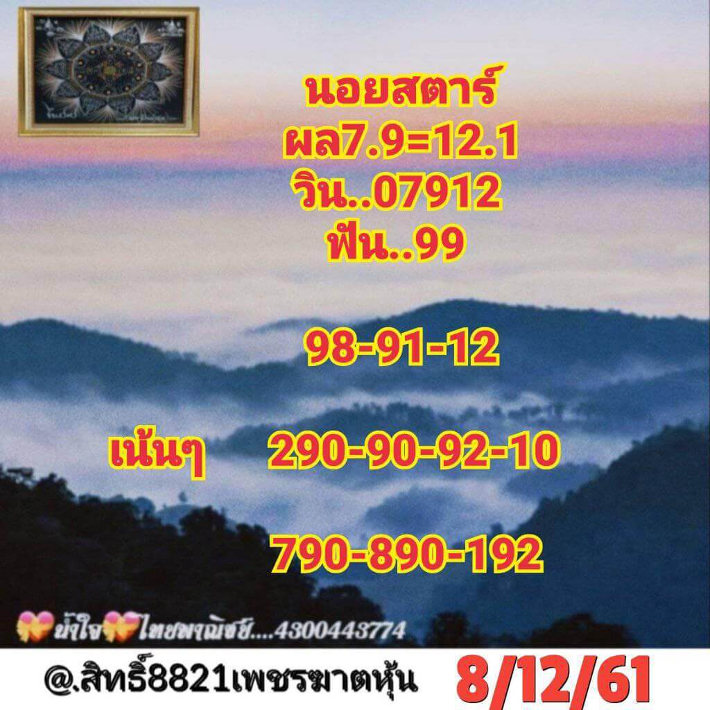 แนวทางหวยฮานอย 8/12/64 ชุดที่ 1