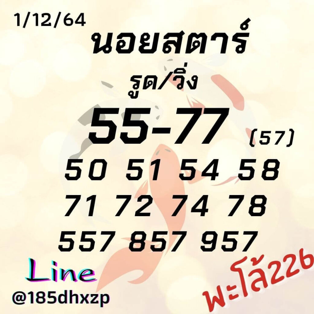 แนวทางหวยฮานอย 1/12/64 ชุดที่ 17