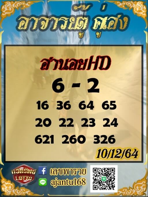 แนวทางหวยฮานอย 10/12/64 ชุดที่ 17