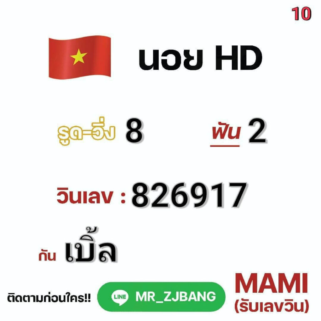 แนวทางหวยฮานอย 10/12/64 ชุดที่ 3