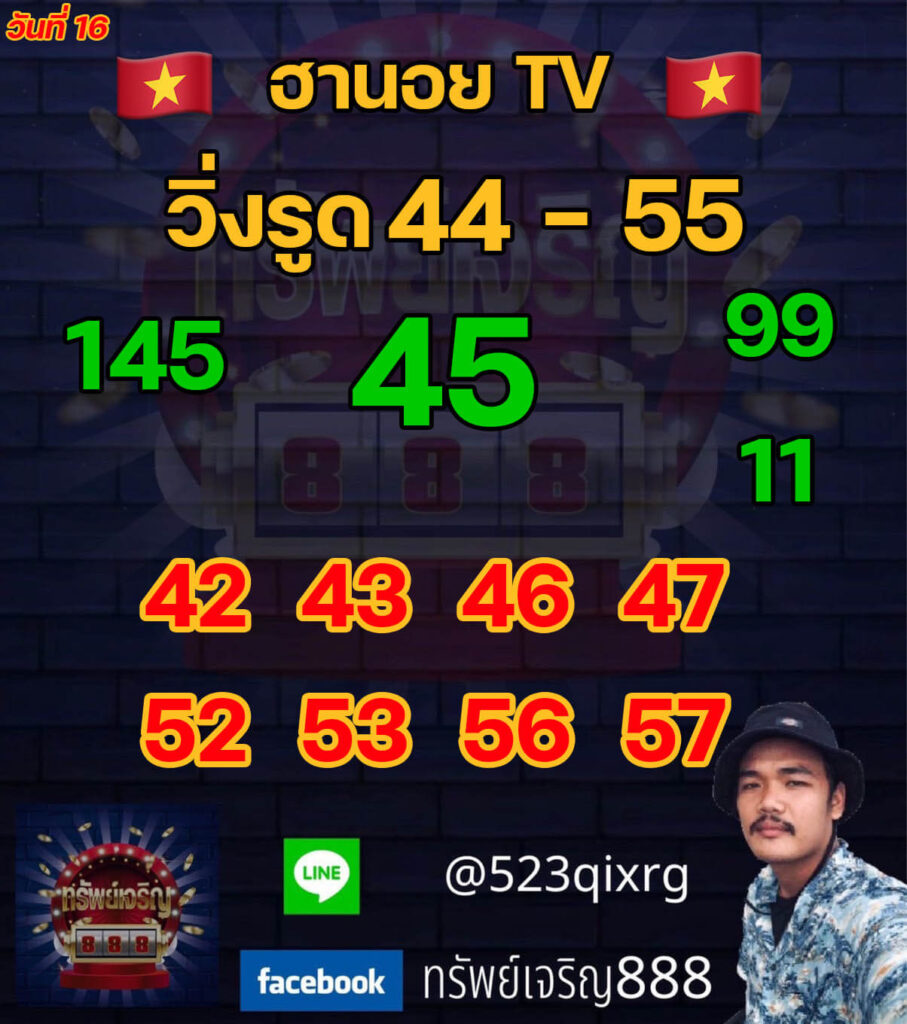 แนวทางหวยฮานอย 16/12/64 ชุดที่ 7