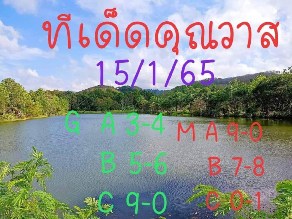 แนวทางหวยมาเลย์ 15/1/65 ชุดที่ 5