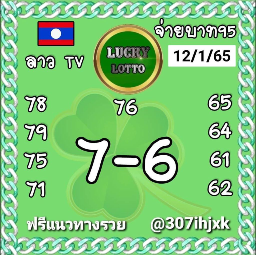 แนวทางหวยลาว 12/1/65 ชุดที่ 14