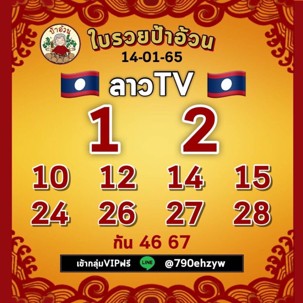 แนวทางหวยลาว 14/1/65 ชุดที่ 9