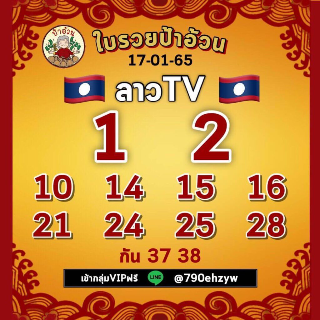 แนวทางหวยลาว 17/1/65 ชุดที่ 1