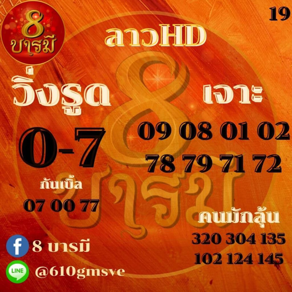 แนวทางหวยลาว 19/1/65 ชุดที่ 13