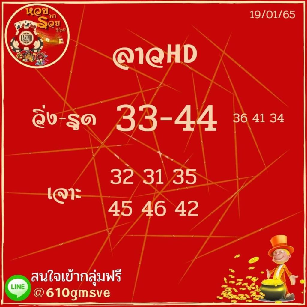 แนวทางหวยลาว 19/1/65 ชุดที่ 15