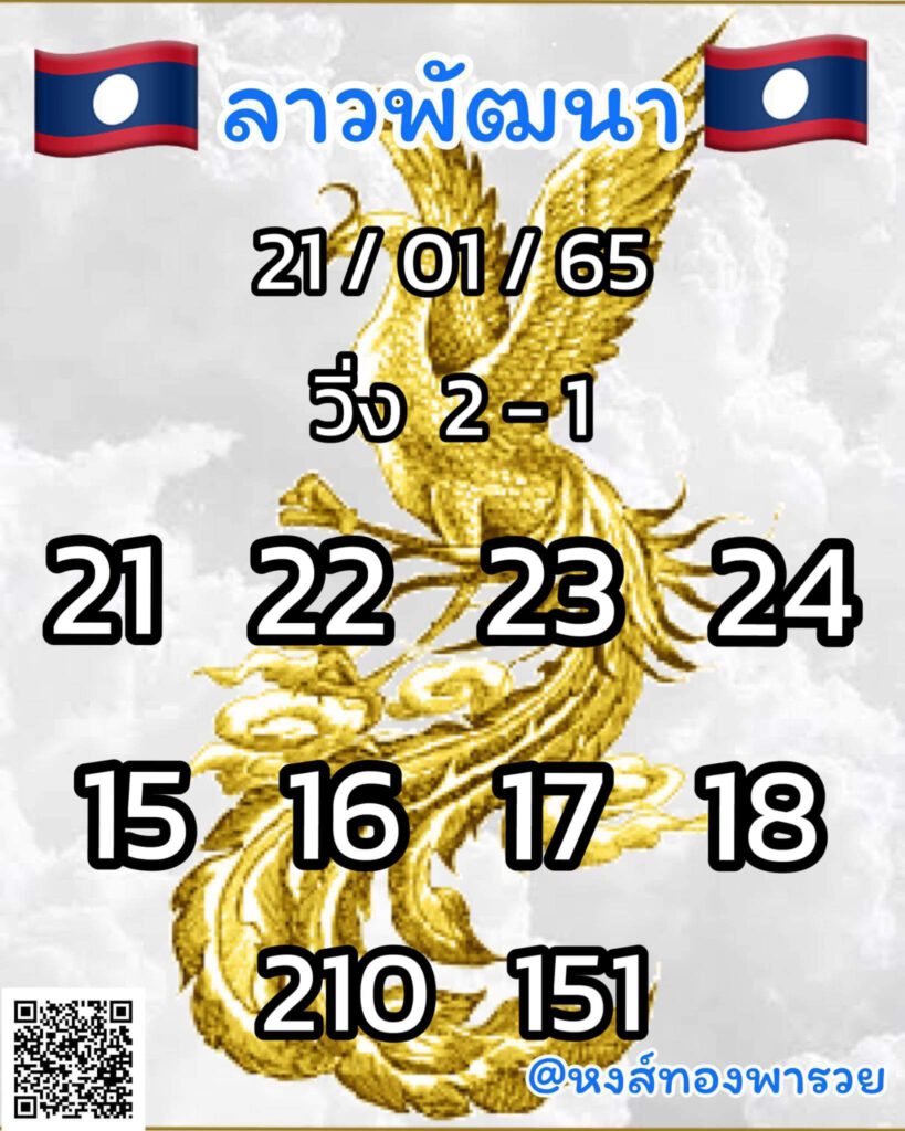 แนวทางหวยลาว 21/1/65 ชุดที่ 7