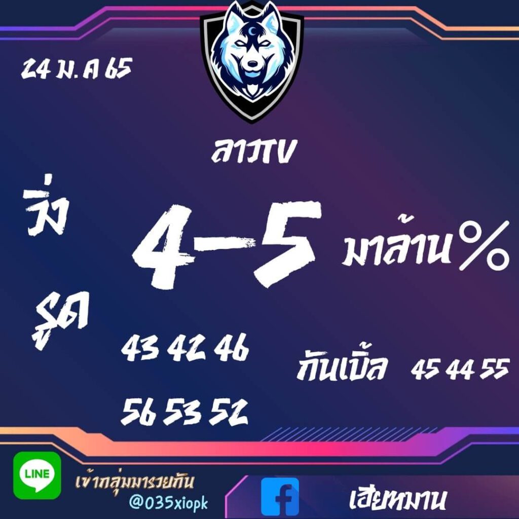 แนวทางหวยลาว 24/1/65 ชุดที่ 12