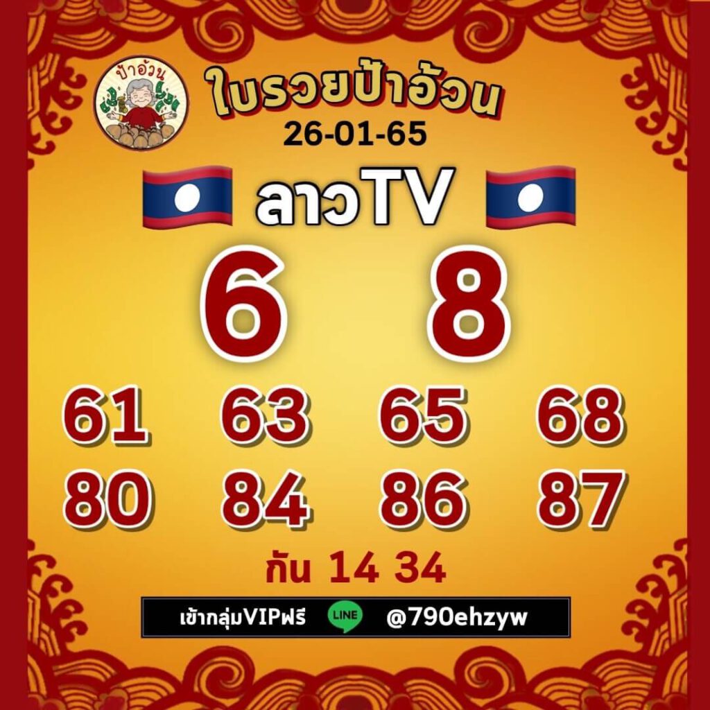 แนวทางหวยลาว 26/1/65 ชุดที่ 9