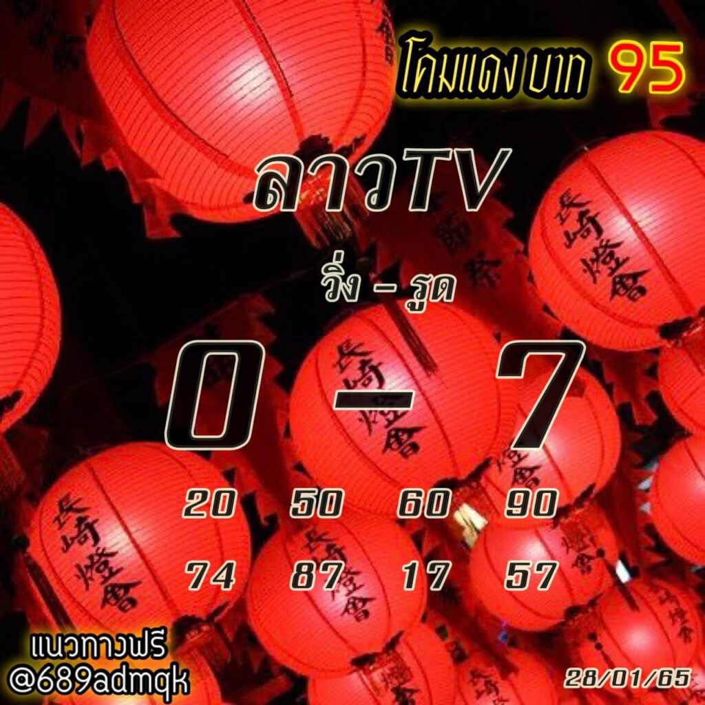 แนวทางหวยลาว 28/1/65 ชุดที่ 13