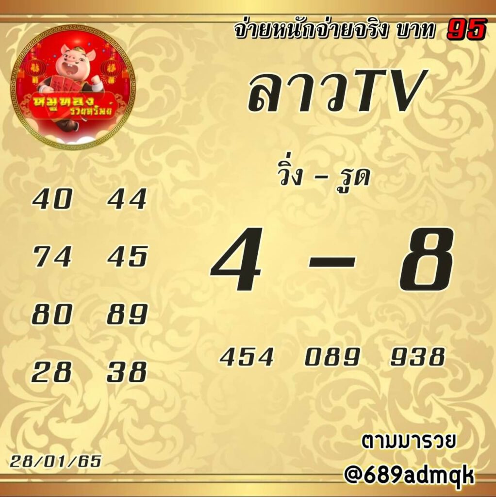 แนวทางหวยลาว 28/1/65 ชุดที่ 14