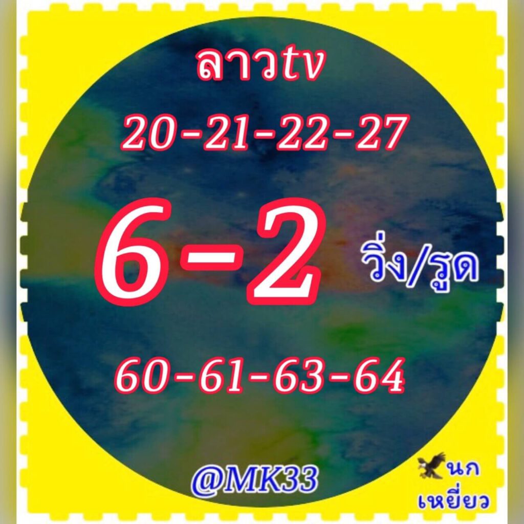 แนวทางหวยลาว 28/1/65 ชุดที่ 3