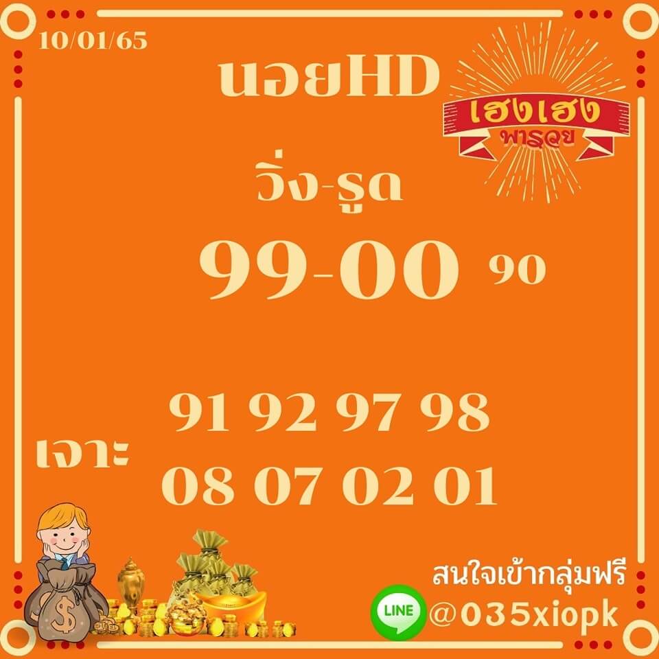 แนวทางหวยฮานอย 10/1/65 ชุดที่ 11