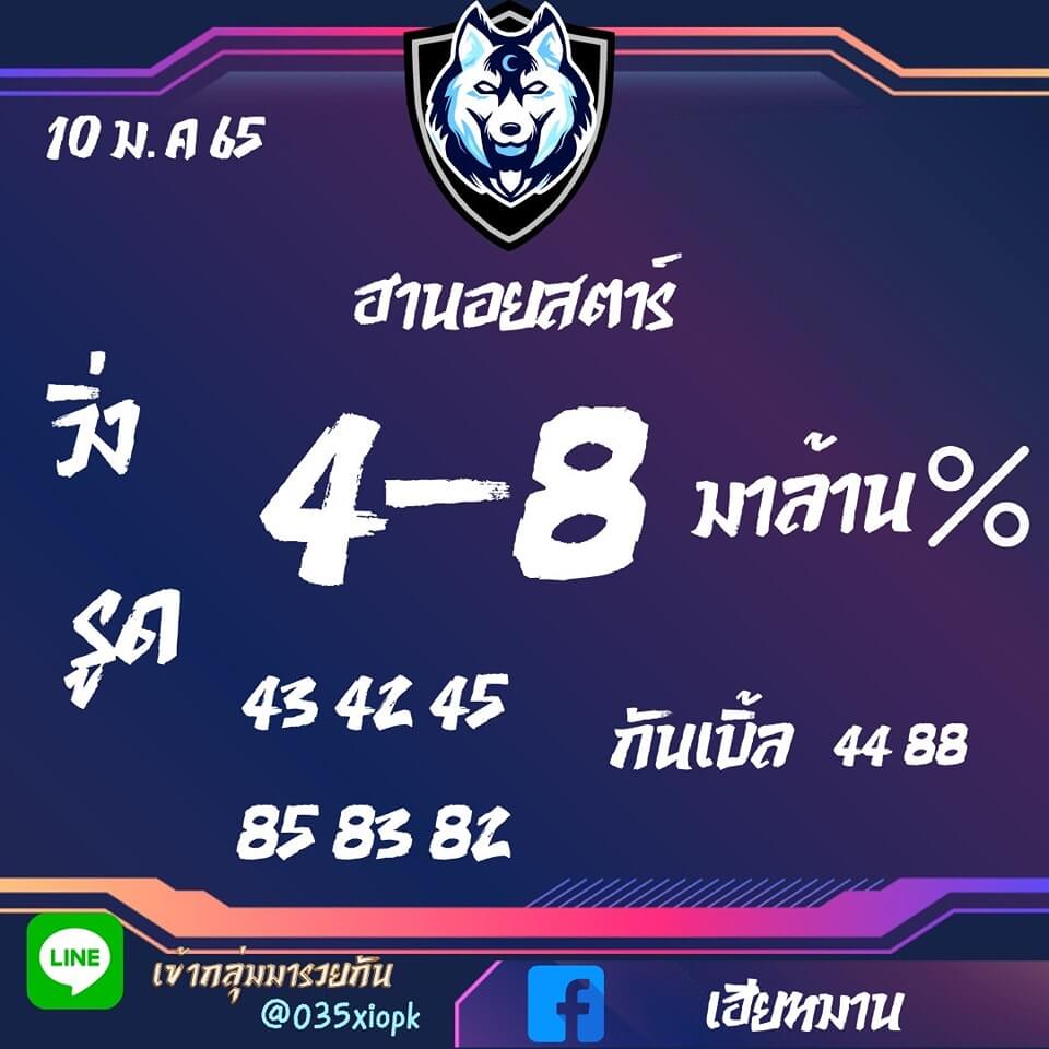 แนวทางหวยฮานอย 10/1/65 ชุดที่ 19